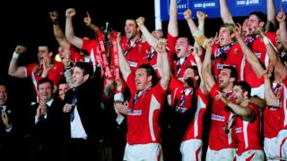 Wales celebrate
