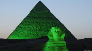 Pyramids go green