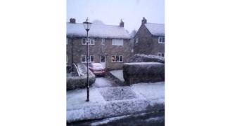 Snow covered street