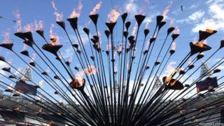 The Olympic cauldron