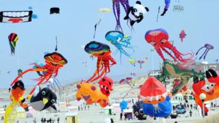 Colourful kites
