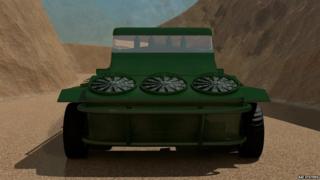 'Jumping Jeep' 4x4 vehicle