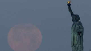 Supermoon in New York