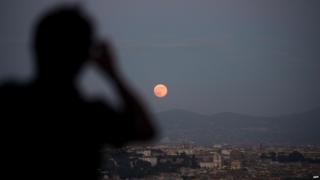 Supermoon in Rome