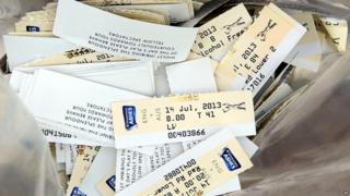 Ticket stubs