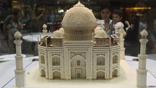 Lego model of Taj Mahal