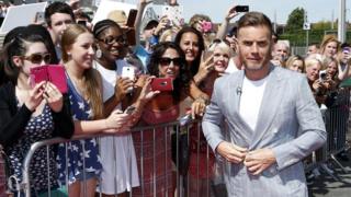 Gary Barlow with fans