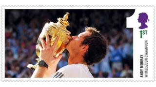 Stamp of Andy Murray