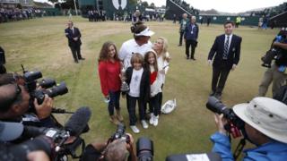 Phil Mickelson and his family