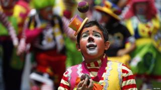 Clowns in Guatemala