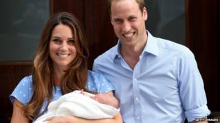 Duke, Duchess and Prince of Cambridge