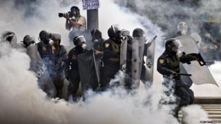 Police in Lima