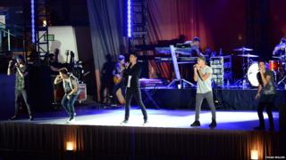 The Wanted on stage