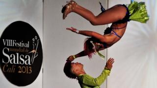 Salsa dancers at the World Salsa Festival