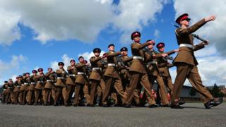 The largest military graduation parade in Europe has taken place today in Harrogate where nearly 700 junior soldiers from Cambrai, Peninsula and Burma companies marched onto the parade ground in front of their friends and relatives.