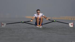 Jamie Kirkwood of Great Britain compete in the Lightweight Men's Single Sculls quarterfinal during day four of the 2013 World Rowing Championships on August 28, 2013 in Chungju, South Korea.