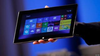 Microsoft's Surface Pro 2 is seen during the launch of their Surface 2 tablets in New York