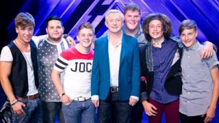 Louis Walsh and the final 6 boys