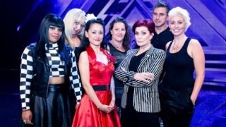 Sharon Osborne with the over 25 final 6