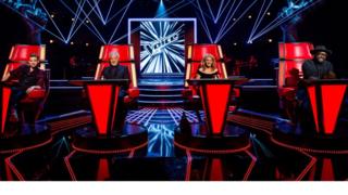 The new lineup for The Voice with Ricky, Sir Tom, Kylie and will.i.am