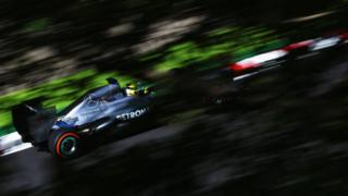 Lewis Hamilton of Great Britain and Mercedes GP drives during practice for the Japanese Formula One Grand Prix at Suzuka Circuit.