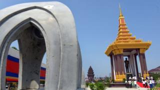 Cambodia unveiled a big royal statue of its former King Norodom Sihanouk it is for the young generations to remember and pay respect to the 'King-Father'.