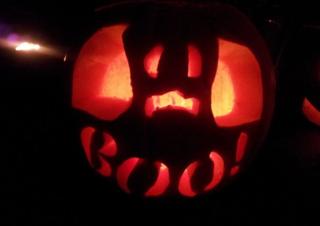 Carved pumpkin