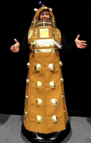 Doctor Who fan dressed as a Dalek