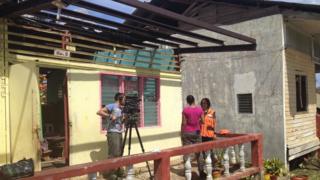 Leah interview aid worker at school