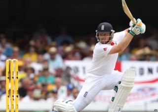 Ian Bell batting in a cricket match
