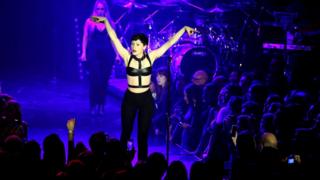 Jessie J performs during the Capital Rocks charity evening held at The Roundhouse, Camden, London.
