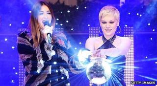 Jessie J switches on the Oxford Street lights in London