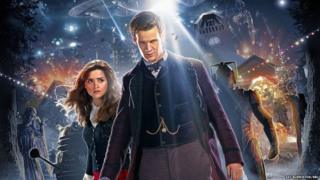 The Doctor and Clara surrounded by their enemies.
