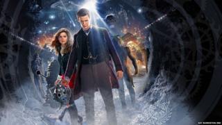 The Doctor and Clara surrounded by their enemies.