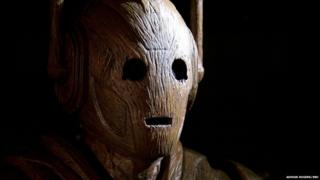 A wooden Cyberman