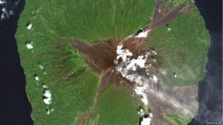 A picture of Manam Volcano in Papua New Guinea