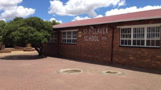 The school that Ricky visited in South Africa