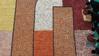 Largest sushi mosaic world record