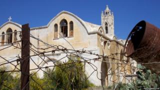 A ruined church in Varosha
