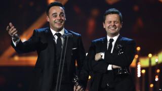 Ant & Dec at the National Television Awards 2014