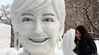Sculpture of a woman's head