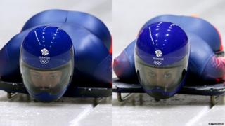 Lizzy Yarnold (left) and Shelley Rudman (right)