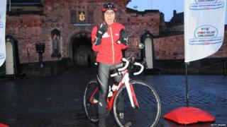 Davina McCall at start