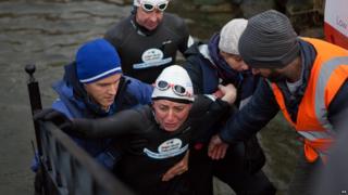 Davina McCall after swim