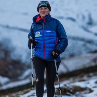 Davina McCall walking