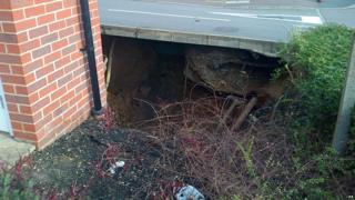 Sinkhole in Hemel Hempstead