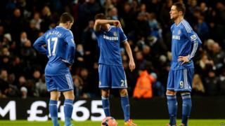 Chelsea's Eden Hazard, Nemanja Matic and Fernando Torres
