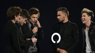 One Direction on the stage