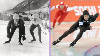 Speed Skating 1924 and 2014