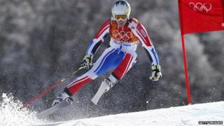Skiier at Sochi